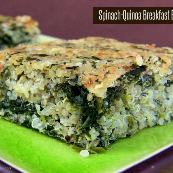 Spinach-Quinoa Breakfast Bars