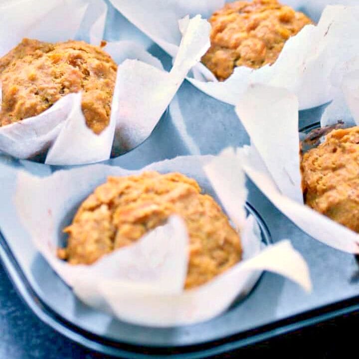 Vegan Coconut Flour Pumpkin Muffins {grain-free}