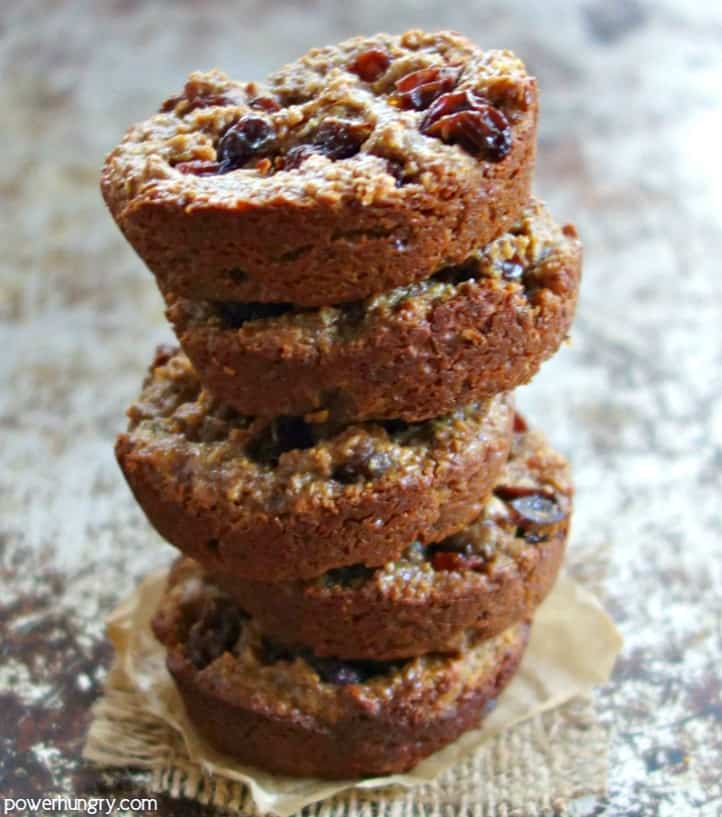 Stack of 100% flax breakfast cookies that are vegan, grain-free, oil-free, keto