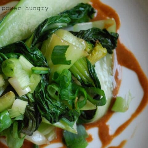 Bok Choy & Broccoli with Szechuan Sauce
