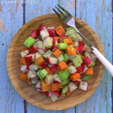 Chopped Winter Salad (more fast, cheap & easy vegetables)