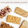 banana oat bars on parchment