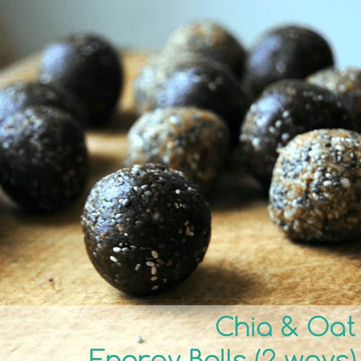 Chia & Oat Energy Balls (2 Ways)