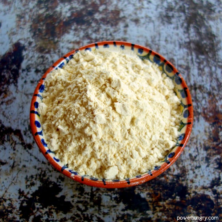 bowl of hickpea flour