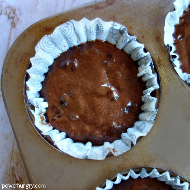 unbaked chocolate chickpea flour muffins 