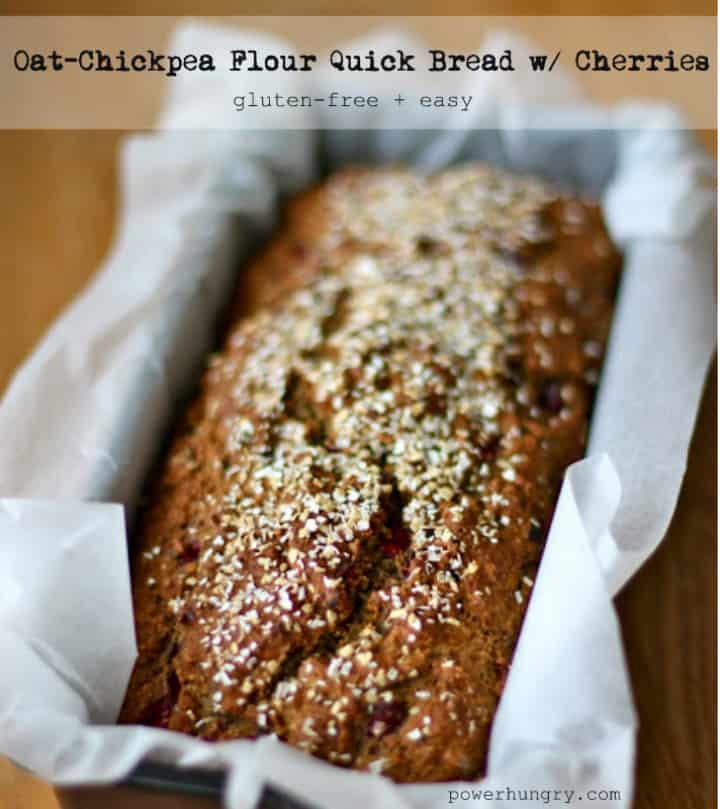 oat chickpea cherry bread