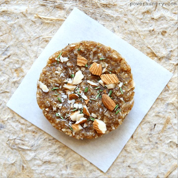 Almond Rosemary Granola Bars {no-bake, vegan, gluten-free}