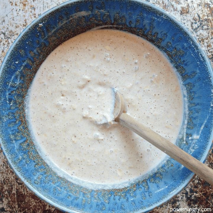 vegan oat pancake batter