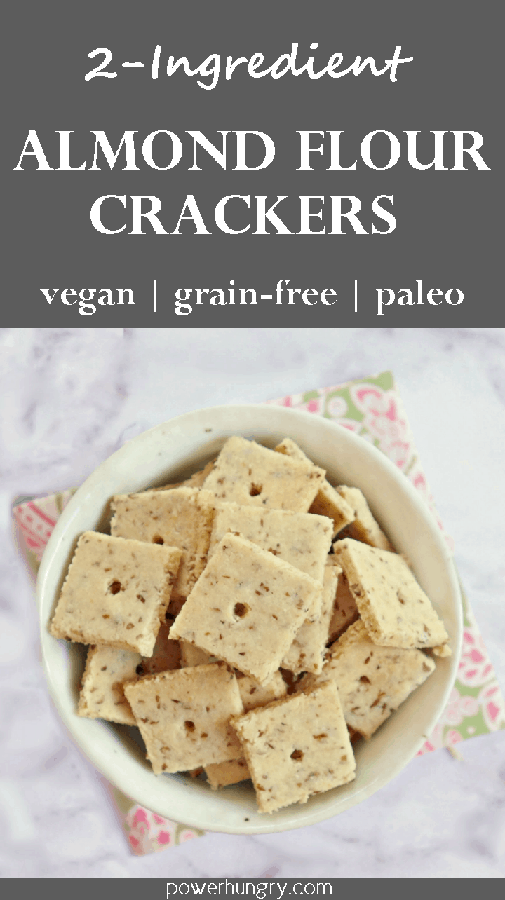 small bowl of almond flour crackers