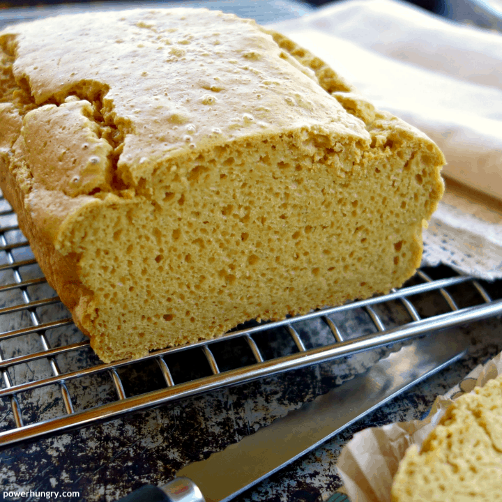 5-ingredient chickpea flour sandwich bread that is vegan, grain-free, and gluten-free