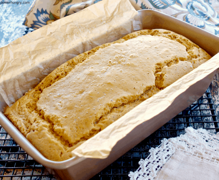 5-ingredient chickpea flour sandwich bread that is vegan, grain-free, and gluten-free