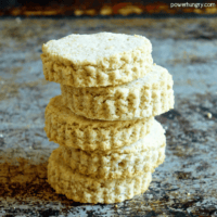 Stack of Five Oat & Coconut Flour Biscuits