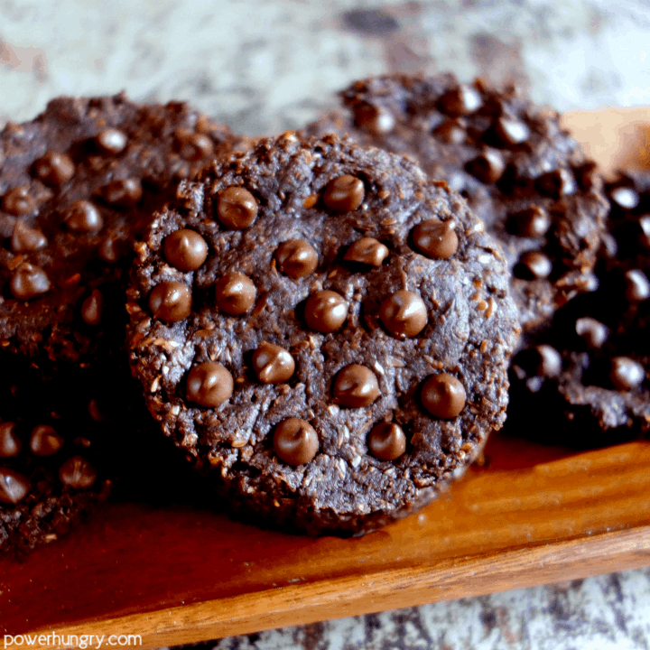100% Flax Chocolate Cookies {grain-free, vegan, oil-free, paleo, keto option}