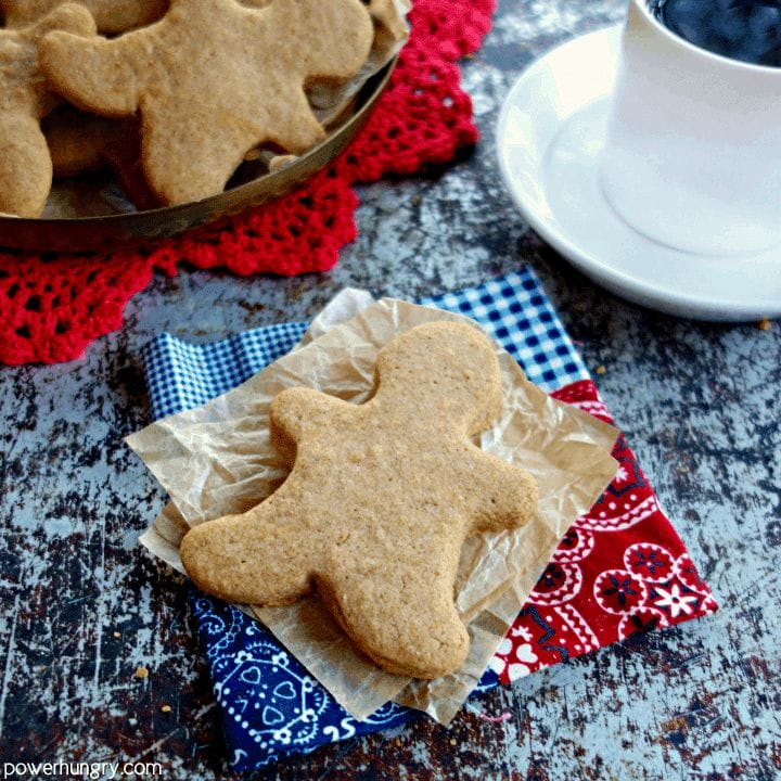 Almond Flour Gingerbread Cookies (V, GF, Oil-Free)|powerhungry®