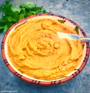 Oil-Free Tahini-Free Carrot Hummus {bean-free}