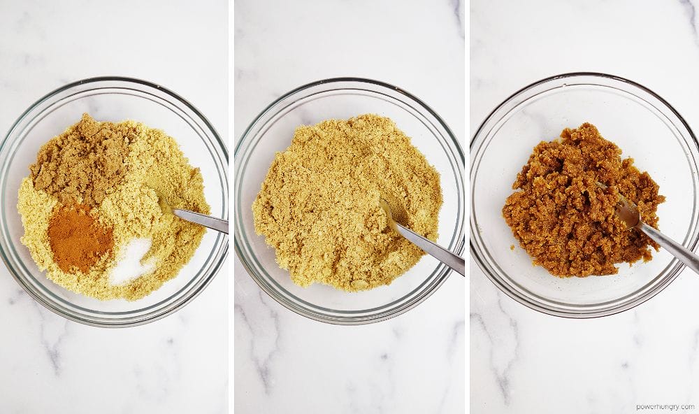 steps for making the 3-ingredient flaxseed meal cookie dough