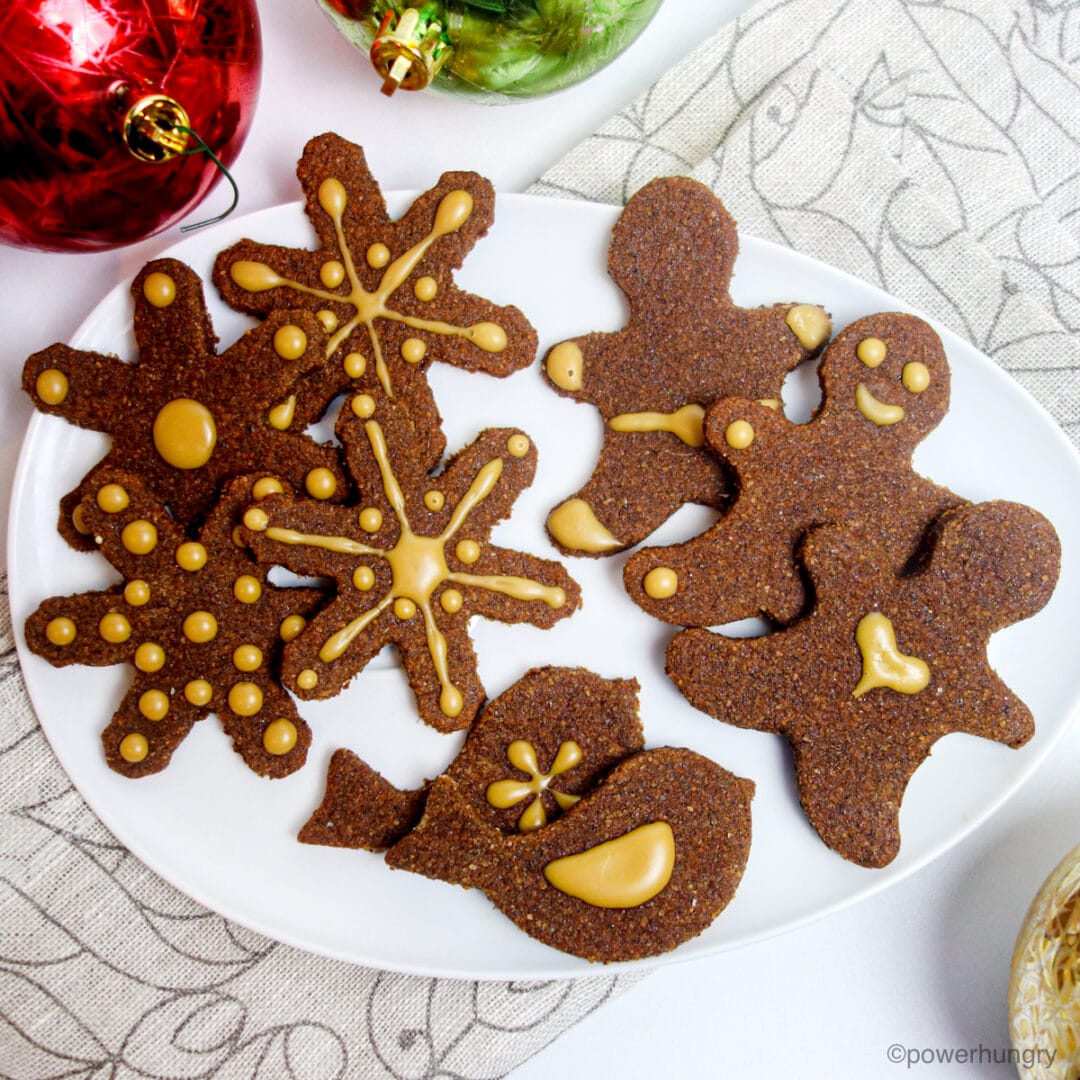 Almond Flour Gingerbread Cookies (V, GF, Oil-Free)|powerhungry®
