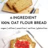 2 photo collage for pinterest showing slices of oat flour soda bread